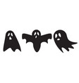 ghost icon cute cartoon character halloween logo vector image