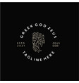 greek god zeus line art logo ancient god vector image