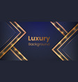 modern blue and gold luxury background vector image