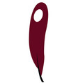simple feather vector image vector image