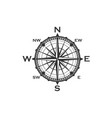 vintage compass symbol and sign vector image vector image