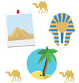 egypt icon set vector image