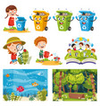 environment elements vector image vector image