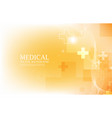 futuristic geometric cross shapemedical concept vector image