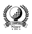 golf club sport icon vector image