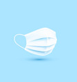 medical mask protection from virus medicine vector image