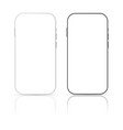 smartphone mockup screen design template vector image