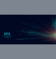 data technology network lines background vector image