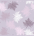 seamless pattern with leaves silhouettes vector image vector image