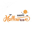 big eyes and halloween banner vector image