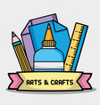 Art and craft creative object design Royalty Free Vector