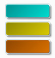 modern colorful web buttons set vector image