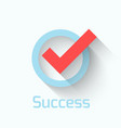 check mark flat icon vector image