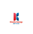 kinetic energy service sign vector image