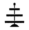 cupcake stand vector image