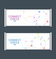 horizontal template x-banner with abstract vector image