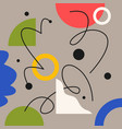 modern geometric composition of various shapes vector image vector image