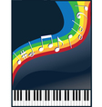 music like a rainbow vector image