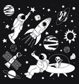 selfie with alien vector image
