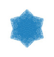 grunge isolated snowflake vector image vector image