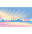 istanbul city skyline vector image