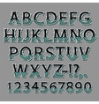 halloween bone isometric font vector image vector image