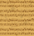 seamless pattern of music stave notes vector image vector image