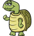 Turtle with pencil cartoon Royalty Free Vector Image