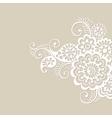 flower ornament background vector image vector image