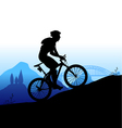 biker vector image