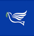dove a symbol peace and purity vector image