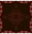 oriental pattern in red and black colors vector image vector image