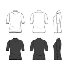 Blank clothing templates Royalty Free Vector Image
