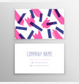 business card template with abstract vector image
