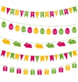 easter garlands vector image vector image