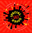 sale tag special offer advertising banner vector image vector image