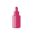 vintage little serum extract bottle silhouette vector image vector image