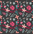 aromatic flower tea seamless pattern with vanilla vector image vector image
