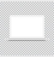 laptop front view white mockup isolated vector image vector image