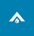 letter a water drop logo icon design template vector image