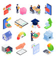 bank loan set vector image vector image