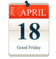 good friday 2014 vector image vector image