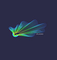 abstract background with dynamic waves vector image
