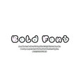 outline font comic alphabet in the cartoon style vector image vector image