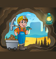 mine theme image 4 vector image vector image