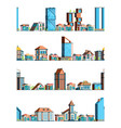 urban stores landscape city exterior building vector image