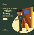 banner design of indian army vector image