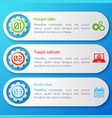 business banners set vector image