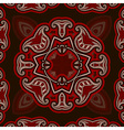 oriental pattern in red and black colors vector image