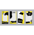 set trendy editable templates for social vector image